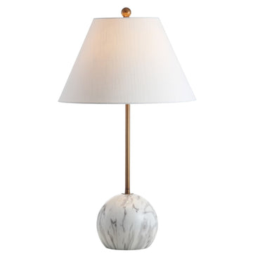 Miami 29" Minimalist Resin/Metal LED Table Lamp - JONATHAN Y